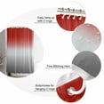 thumbnail image 6 of Red Gray Ombre Waterproof Fabric Shower Curtain, Modern Gradient Abstract Art Shower Curtain for Bathroom Curtains Bathtubs Hotel Washable Shower Curtains with 12 Hooks Stall 54x78in, 6 of 6