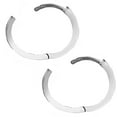 thumbnail image 5 of Ritastephens 14k Real White Gold Tubular High Polished Huggies Hoops Earrings 2x11mm, 5 of 5