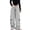 A-Grey360, variant on Women's Star Flame Print Wide Leg Sweatpants Drawstring Waist Street Skate Long Trousers