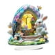 thumbnail image 3 of Adorno de mesa con escena de conejo de Pascua BLESIY para jardín resistente al agua, 3 of 8