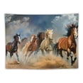 thumbnail image 5 of PRATYUS Horses Tapestries, Galloping Wild Farm Animal Running Desert Steed Lovely Painting Wall Art Decor Wall Hanging, Men Guys Tapestry for Bedroom Room Home Dorm, Multi Size Painting, 5 of 6