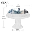 thumbnail image 4 of 4 Pcs Galaxy Polar Bear Knobs for Kitchen Cabinet Cupboard Dresser Bookcase Drawer Pulls Handles Round Home Decor, 4 of 8