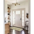 thumbnail image 4 of Botanical Floral Hallway Runner Rug 2x6ft,Retro Purple Pink Yellow Wildflowers Washable Woven Living Room Bedroom Kitchen Bathrom Carpet with Tassels,Indoor Outdoor Throw Door Mat for Entryway, 4 of 5