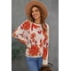 thumbnail image 4 of ABPHQTO Suéter con cuello redondo y hombros caídos con estampado floral para mujer, 4 of 5