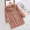 thumbnail image 4 of EDFBUYKRS Female Long Sleeve Hoodie Women Casual Solid Hooded Long Sleeve Sweatshirt Blouse Top Comfortable Pullover for Everyday Wear and Relaxation Xxl, 4 of 4
