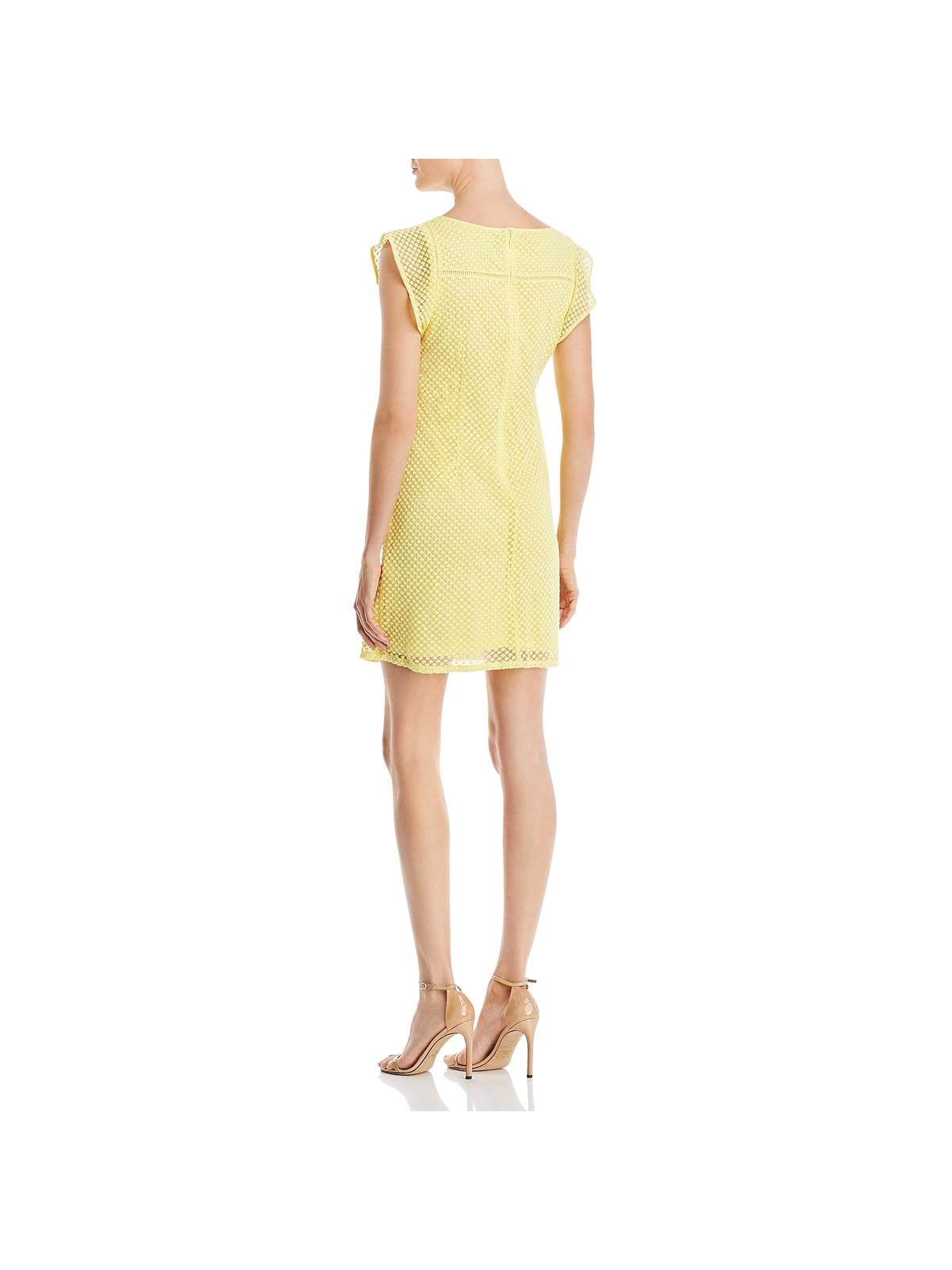 adrianna papell yellow dress