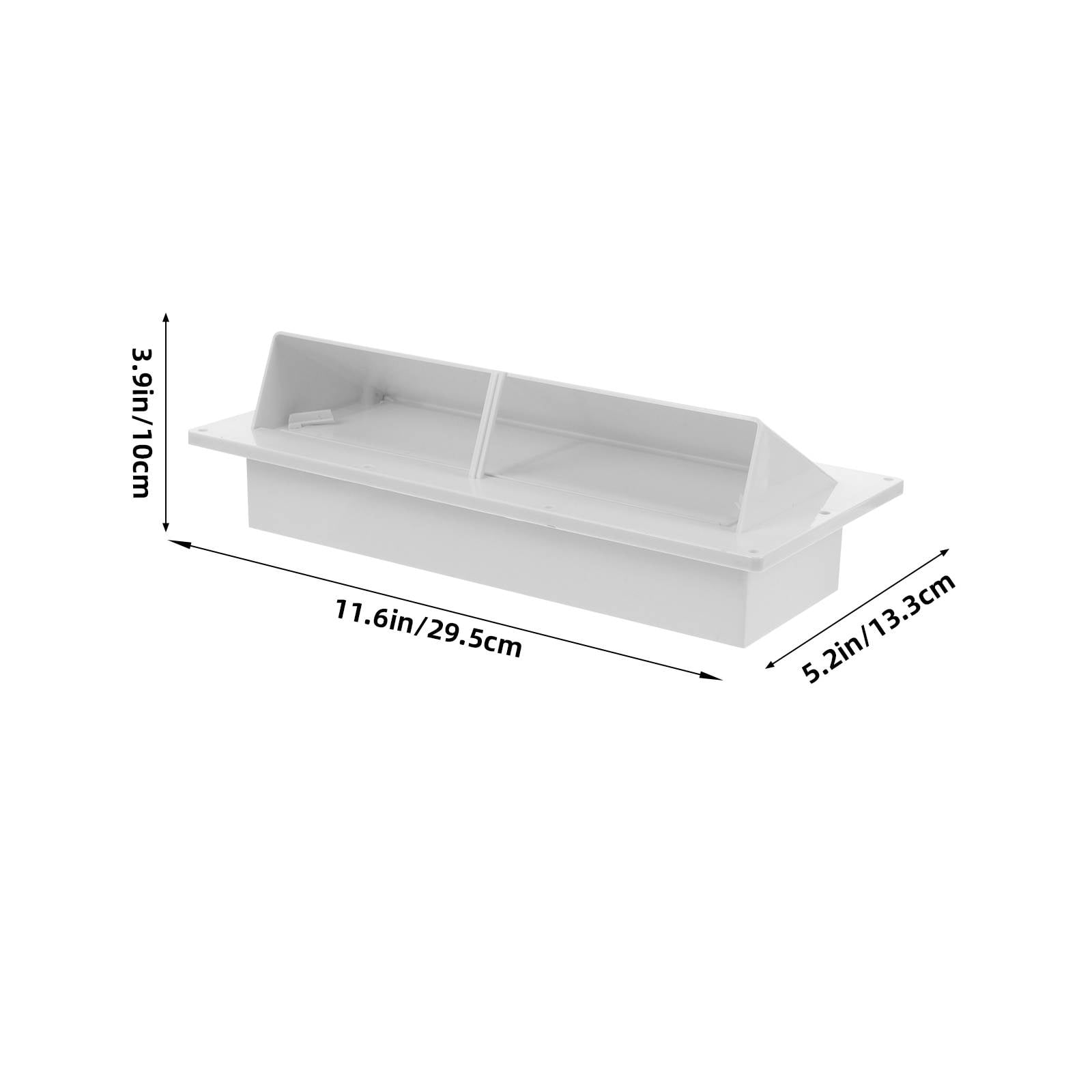 Topbathy Multi Functional White Floor Vent Cover for Car Use with Easy Install ABS Plastic and Large Ventilation