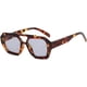 thumbnail image 1 of Gafas de sol de aviador de moda para mujeres y hombres, marco grueso cuadrado hexagonal, doble, 1 of 3