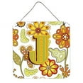 thumbnail image 3 of Carolines Treasures CJ2003-RDS66 Letter R Floral Mustard And Green Wall and Door Hanging Prints, 3 of 7