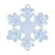 thumbnail image 2 of Copos De Nieve De Plástico Adornos de copos de nieve azules translúcidos, colgantes de cristal Rkxzt, 2 of 9