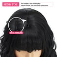 thumbnail image 3 of DOPI Brazilian Virgin Hair Full Lace Cap Band Human Hair Wigs For Black Women Women Short Wavy Bob Silky Wavy Synthetic Hea, 3 of 5
