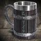 thumbnail image 4 of Yuarrent Copa de bebida de vino de acero inoxidable elegante grabado decorativo vikingo resina antioxidante Home Club Bar taza Drinkware Barra de herramientas, 4 of 6