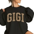thumbnail image 3 of Gigi Leopard Print Sweatshirt – Cozy Holiday Pullover for Women, Festive Gigi Gift Top, 3 of 7