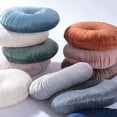 thumbnail image 5 of Pakyozj Round Pillow Cushion for Couch Velvet Decorative Small Throw Pillow Solid Color for Living Room Bed Floor 13.7”, 5 of 7