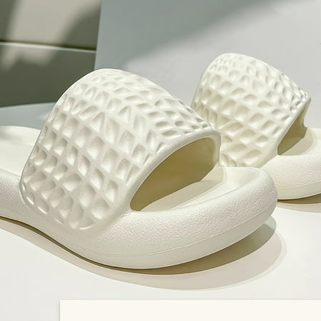 

Cathalem Summer Home Indoor Thick Soled Bathroom Couple Sandals Womens Cat Slippers Size 12 White 8.5