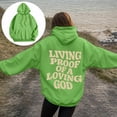 thumbnail image 2 of Xudanell Womens Hoodies Classic Lightweight Hoodies Plain Long Sleeve Fall Sweatshirts for Women Outdoor Streetwear, 2 of 7