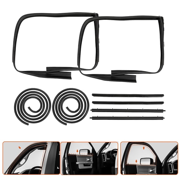 8PCS/Set Door Weatherstrip Seal Kit For 1983-1994 Chevy S10 Blazer GMC S15 Jimmy