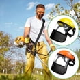 thumbnail image 2 of QHUDLV 1pc Garden Grass Trimmer Helmet Hat With Full Protective Garden Helmet New Face Grass Trimmer Hat Mesh H1k7 2, 2 of 5