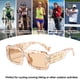 thumbnail image 5 of Gafas de sol cuadradas de alta gama, gafas de sol de tendencia de moda para tiro callejero, hechas de PC, 5 of 5