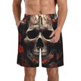 thumbnail image 1 of Fotbe Vintage Butterfly Flower Skull Trajes de Baño Estampados para Hombre, Shorts de Verano de Secado Rápido, Ropa de Playa, Bañadores-Small, 1 of 5