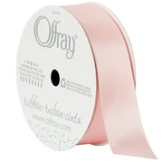 Offray Ribbon, Carnation Pink 7/8 inch Single Face Satin Polyester Ribbon, 18 feet