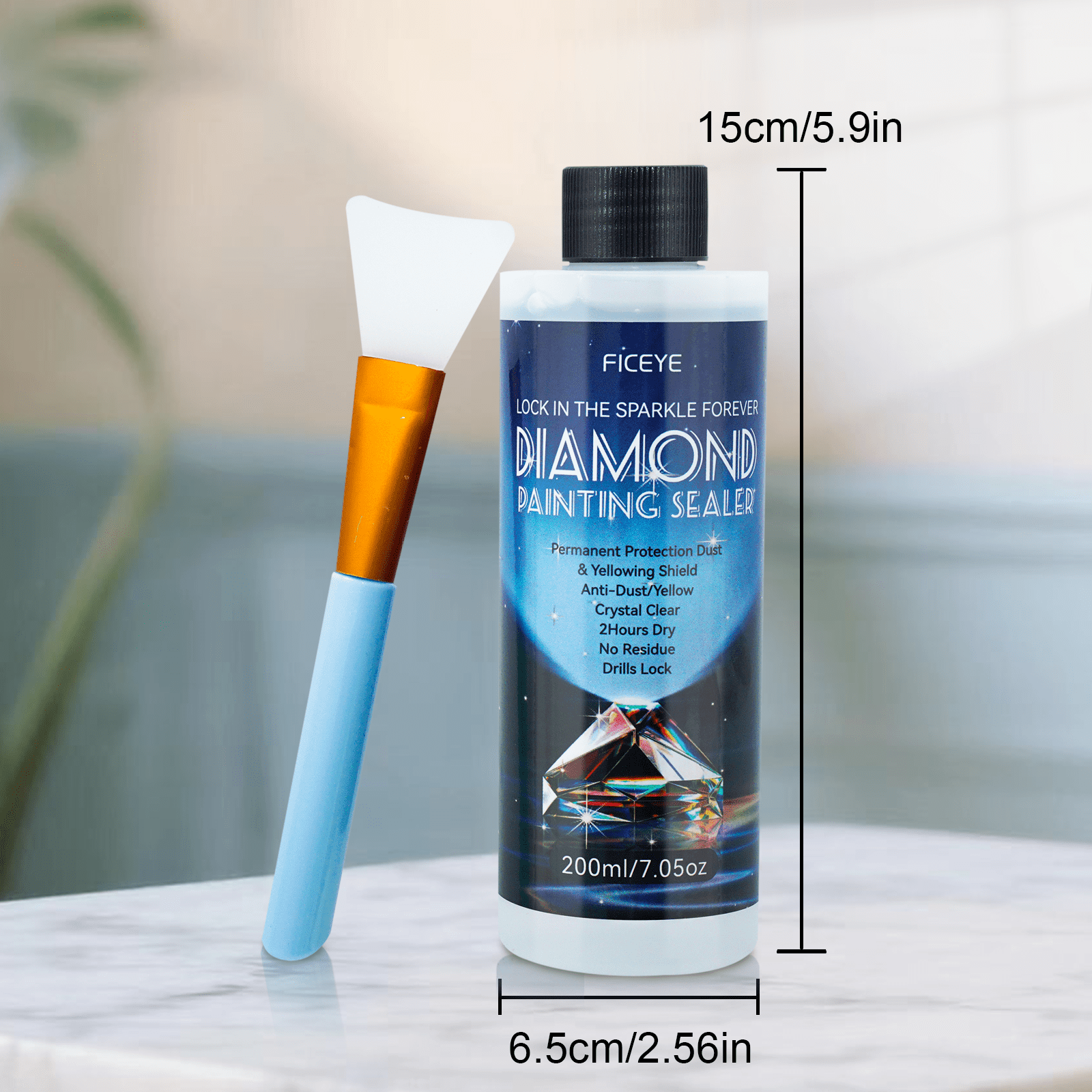 800ml Diamond Art Sealer Kits, Large Capacity Glue as Diamond Painting Accessories and Jigsaw Puzzles, For making Halloween gifts Tools,