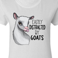 thumbnail image 4 of Inktastic Easily Distracted by Goats Cute Goat Women's T-Shirt, 4 of 5