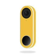MightySkins NEHEL-Solid Marigold Skin Decal Wrap for Nest Hello Video Doorbell - Solid Marigold