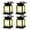 4 Pack, variant on GRNSHTS 4 Pack LED Solar Mission Lantern, Vintage Solar Powered Waterproof Hanging Umbrella Lantern Candle Lights Led with Clamp Beach Umbrella Tree Pavilion Garden Yard Lawn Etc Lighting & Decoration