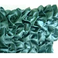 thumbnail image 6 of Pillow Cover 24x24 Blue, Designer Teal Blue Shams, Vintage Ruffles Shabby Chic Pillow Sham, 24x24 inch (60x60 cm) Pillow Shams, Square Satin Shams, Modern, Solid Color - Vintage Teals, 6 of 9