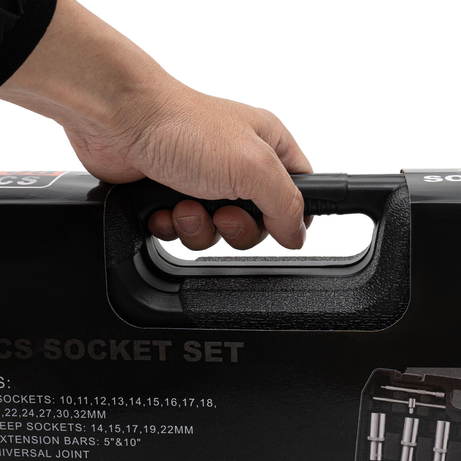 108Piece Socket Wrench And Metric 1/4 And 1/2 Drive Socket Set, Extension Bars, Sockets,Quick Release Reversible Ratchet Wrench , Fit For Diy Car Motorcycle Repair,Plastic Toolbox Storage