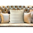 thumbnail image 3 of DecorShore Decorative Throw Pillow Cover Tribal Boho Woven Pillowcase with Tassels Soft Square Pillow Sham Cushion Case for Sofa Couch Bedroom Living Room 18X18 Inch Cream Beige Brown, 3 of 5