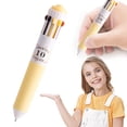 thumbnail image 5 of 3 Pack Multicolor Ballpoint Pens, 10-in-1 Colored Ballpoint Pen, 0.8mm Fine Point Smooth Writing, Retractable Ballpoint Pens for Office Classroom Study Work, 5 of 9