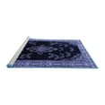 thumbnail image 2 of Ahgly Company Machine Washable Indoor Rectangle Medallion Blue Traditional Area Rugs, 7' x 10', 2 of 4