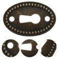 thumbnail image 2 of 10 piezas de cubiertas de cerradura para muebles antiguos de tocador, decoración de cerraduras para muebles, 2 of 5