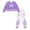 Butterfly Lavender Pattern, variant on Long Sleeve Long Sleeve Shirt and Pajama Pants Lounge Sets, Lavender Comfy Sleepwear PJ Set for Loungewear Home