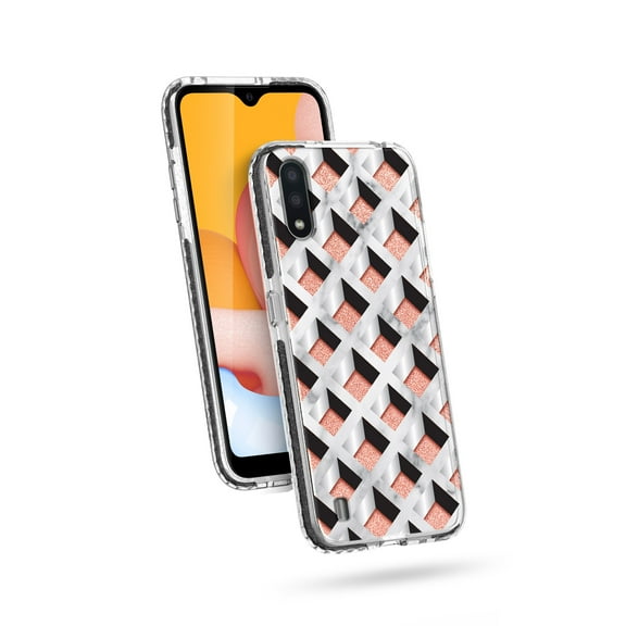 Zizo Divine Series for Galaxy A01 Case - Thin Protective Cover - Geo