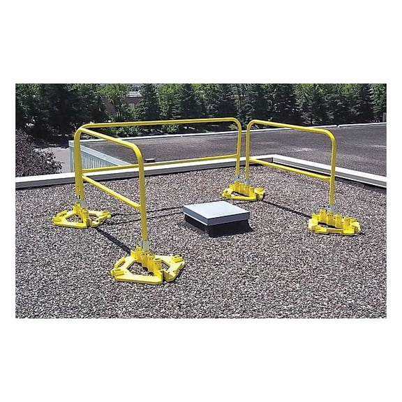 Garlock Safety Systems Guardrail,10 ft. L,Steel 407491S