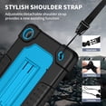 thumbnail image 6 of FIEWESEY Tablet Case for Lenovo Tab One (TB305FU) 8.7 inch Heavy Duty Shockproof Protection Cover with Shoulder Strap Kickstand for Lenovo Tab K9 8.7 inch 2025 (Model: TB305FU) / Tab One (BlackBlue), 6 of 8