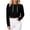 Black, variant on Women's Long Sleeve Hoodies Sweatshirts Cropped Backless Sweatshirts Casual Pullover Going Out Drawstring Sweatshirts