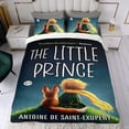 thumbnail image 4 of El Petit Prince (2) Conjunto de sábanas temático, trío de piezas, cómodo y amigable con la piel, diseño único, regalo de decoración para el hogar para familiares, amigos y fans,140X210cm, 4 of 6