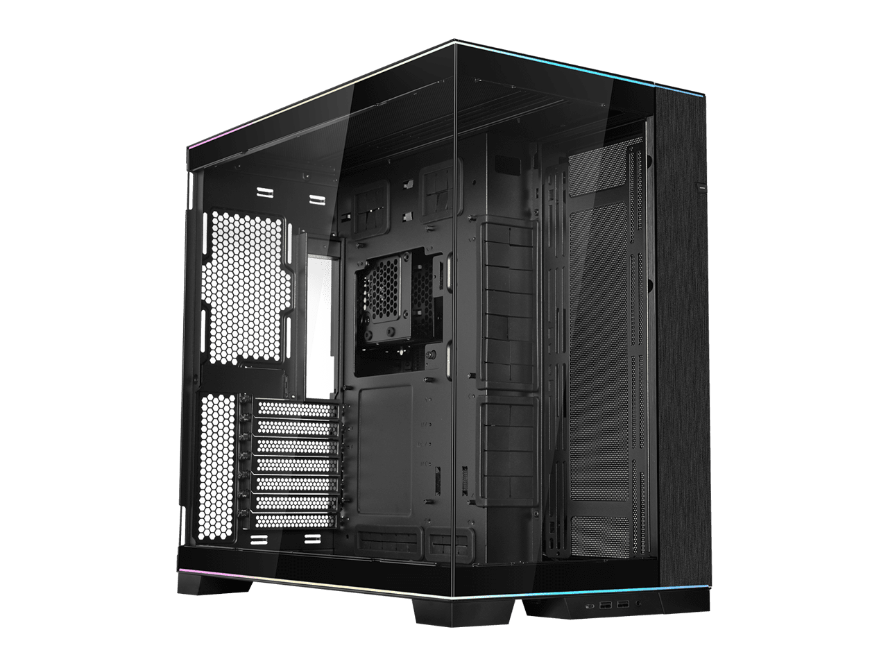 LIAN LI O11 Dynamic EVO RGB, Black Aluminum/Steel/Tempered