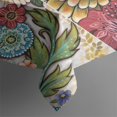 thumbnail image 3 of Boho Bohemia Flower Rectangle Tablecloth 60"x102",Waterproof Polyester Rectangle Table Cloth, Wipeable Spillproof Polyester Tablecloth for Dining, Camping, Indoor and Outdoor, 3 of 6