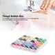thumbnail image 1 of Caja de almacenamiento de bobina transparente portátil con coloridos suministros de máquina de coser de hilo de bobina Artesanía Hogar Hogar Escuela （36 piezas） Ecomeon no, 1 of 6
