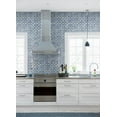 thumbnail image 3 of Daisy Bennett DB20502 18 ft. Sorento Tile Wallpaper, Navy, 3 of 9
