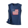 thumbnail image 4 of IROINNID Women's Round Neckline T-Shirt Sleeveless 4th Of July Summer Loose Tops, 4 of 5
