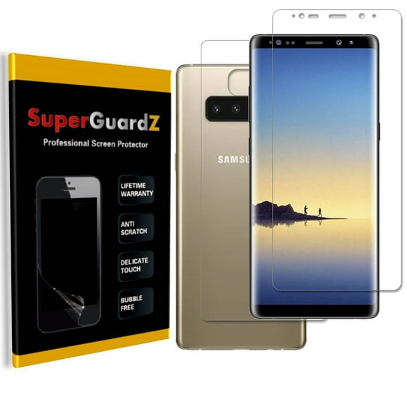 [2-PACK] Samsung Galaxy Note 8 SuperGuardZ FULL COVER FULL BODY [Front   Rear] Screen Protector [Edge-To-Edge Protect]   LED Stylus Pen