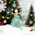 thumbnail image 4 of sea glass angel ornaments,Handmade Sea Glass Angel Ornament, ,Handmade Sea Glass Ornament,Wire Wrapped Ornament,Unique Hanging Beach Decorations with Rope,Navy, 4 of 4