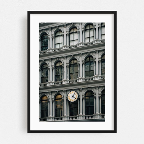 SoHo Architectural 03 - Manhattan New York Photography Black Framed Wall Art Print 24 x 36 inches