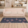 thumbnail image 2 of Yayeee Runner Rug for Bedroom 2'x6' Machine Washable Hallway Non Slip Mat, Red and White Fireworks Pattern, 2 of 8